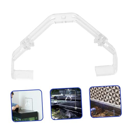 Abaodam 2pcs Aquarium Lamp Hanger Clip Stable Support for Fish Tank Reptile Terrarium Secure Fixation Light Holder Quick Attachment Precision