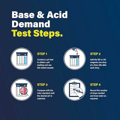 Lupo 6-in-1 Pool Test Kit Replacement Reagents | Pool Testing Kit Refill Reagents for Testing Total Chlorine, Total Bromine, pH, Base Demand, Acid Demand & Total Alkalinity | Refill Reagents ONLY - size: 6-in-1 Refill Reagents