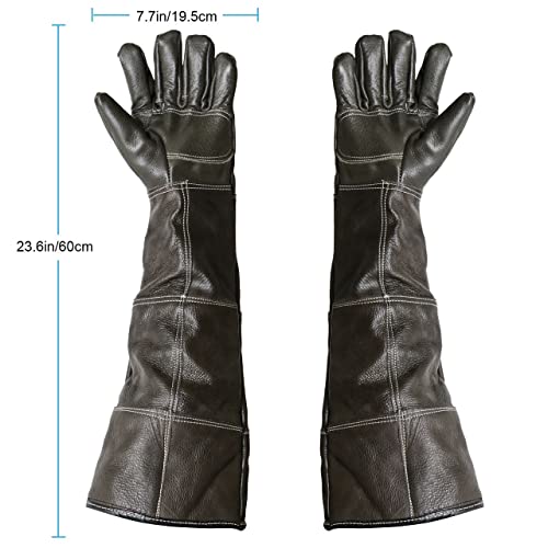 AOWPFVV Multipurpose Pet Glove for Grooming,Trips to Vet, Animal Handling,Puncture & Scratch Resistant, Water Resistant