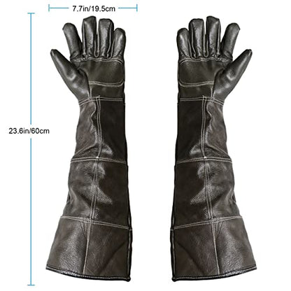 AOWPFVV Multipurpose Pet Glove for Grooming,Trips to Vet, Animal Handling,Puncture & Scratch Resistant, Water Resistant