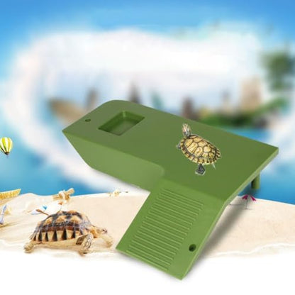 Turtle Habitat Practical Reptile Floating Island for Lizard Frog Scorpion Plastic Fish Tank Turtle Climbing Platform Turtle Basking Platform(White)