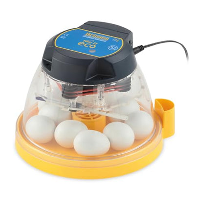 Brinsea Mini II Eco Manual Egg Incubator, Easy to Use Controls | Beginner-friendly, Brinsea-built with 50+ years of proven quality, External Water Top-Up, Fan Helps Air Circulation for Hatch - style: 10 Eggs