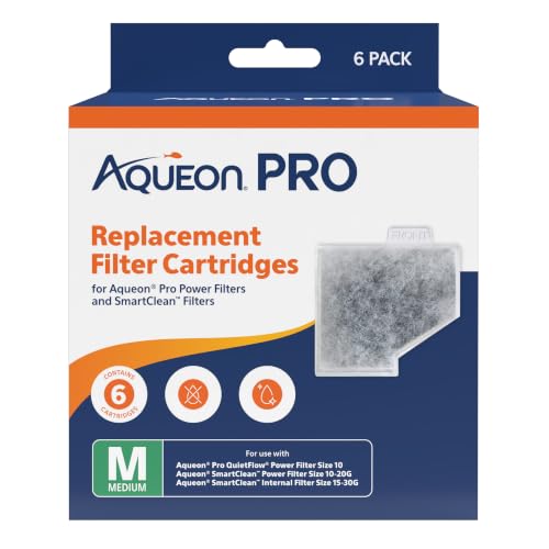 Aqueon PRO Replacement Filter Cartridges Medium 6 Pack - size: 6 Pack, style: Pro