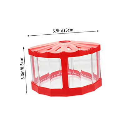 KESYOO 2pcs Led Mini Transparent Fish Tanks Small Decorative Aquarium for Betta and Reptiles Desktop Design for Decor