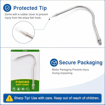 5/7 Prong Fishing Harpoon, Stainless Steel Gig Gaff Hook with 8mm Screw, Harpoon Hook for Hunting Fish Flounder Frog Gig in Pond River Lake, Capable for Fishing Gaff Gig Pole - color: 1 Prong with 8mm screw