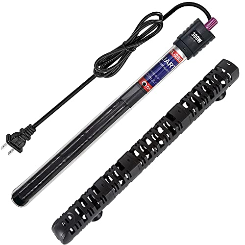 100W/300W/500W Aquarium Heater Submersible 10-90 Gallon 300 Watt Fish Tank Heater with Durable Quartz Glass Protective Sleeve Auto Thermostat for Fresh Water and Salt Water - color: 300W (for 30-60 gallon)