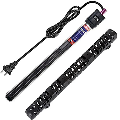 100W/300W/500W Aquarium Heater Submersible 10-90 Gallon 300 Watt Fish Tank Heater with Durable Quartz Glass Protective Sleeve Auto Thermostat for Fresh Water and Salt Water - color: 300W (for 30-60 gallon)