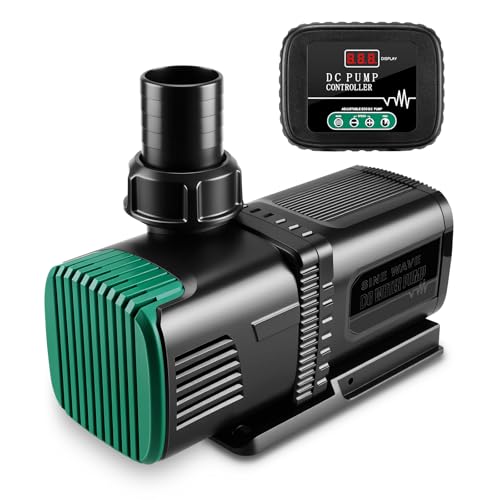 4800GPH Aquarium 36V DC Water Pump with Controller, 105W Submersible and Inline Return Pump for Fish Tank,Fountains,Sump,Hydroponic,Pond,Freshwater and Marine Water Use,25FT Max Lift