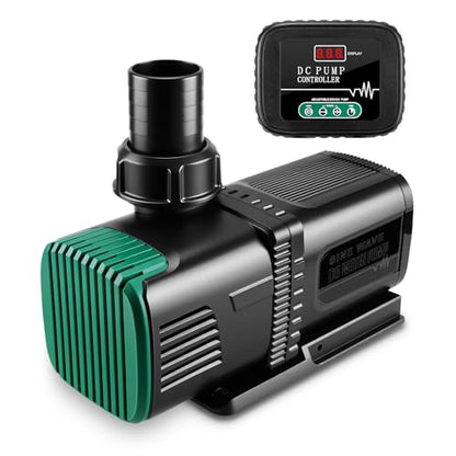 4800GPH Aquarium 36V DC Water Pump with Controller, 105W Submersible and Inline Return Pump for Fish Tank,Fountains,Sump,Hydroponic,Pond,Freshwater and Marine Water Use,25FT Max Lift