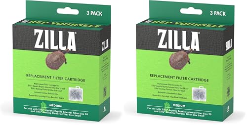 Zilla Replacement Filter Cartridges Medium, 3 Count (Pack of 2) - size: Medium (Pack of 2)