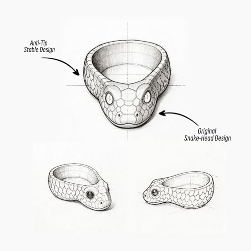 Ceramic Reptile Water Dish, Blue | Snake Water Bowl, For Snake, Leopard Gecko, Bearded Dragon and Lizard, Bathing Pool Food Feeding Dish - color: Blue