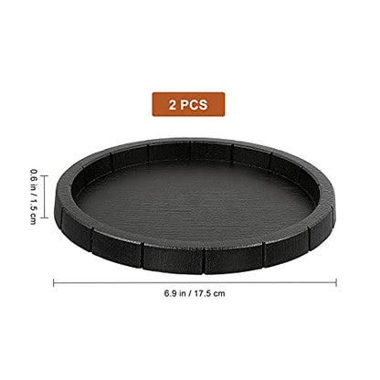 Totority Tortoise Feeding Bowls - 2-Pack Non-Slip Reptile Food Dishes with Smooth Edges, Plastic Pet Feeder for Turtles & Lizards Indoor/Outdoor Use