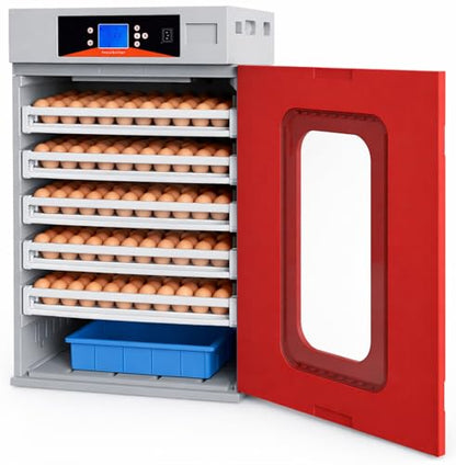 400 Egg Commercial Cabinet Incubator with Auto Egg Turning, Precise Temperature & Humidity Control, Large Poultry Incubator for Chicken, Duck, Goose & Quail Eggs, Ideal for Large Farms
