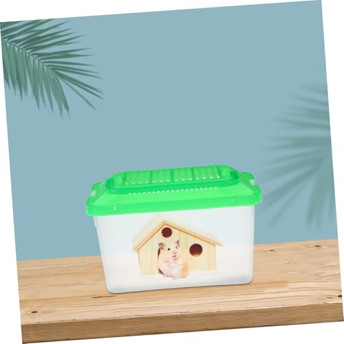 HANABASS Portable Plastic Turtle and Goldfish Box Transparent Multi Functional Pet Carrier for Reptiles and Hamsters Lightweight and Easy Travel and Outdoor Use
