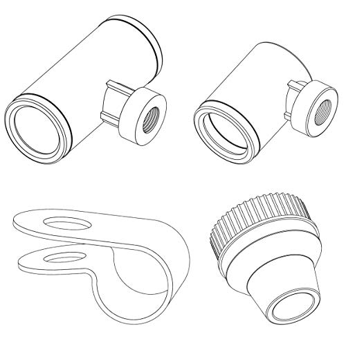Patio Misting Kit Assembly - Make your own Misting System - Easy to build and Install - 5 Minute Installation (84Ft - 24 Nozzles) - size: 84Ft - 24 Nozzles