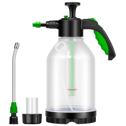 VIVOSUN 50oz Pump Sprayer, Portable Water Spray Bottle | for Spraying Plants, Flowers, Weeds and Cleaning, Hand Pump with Side Filling Port, Measuring Cup, Adjustable Nozzles - size: 50oz