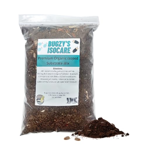 BugzyBugs Isopod Bioactive Substrate Mix Nutrient-Rich Vivariums and Terrarium Substrate Mix (10 Quart)