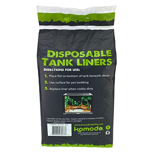 Komodo Reptile Terrarium Repti-Pads 18" X 36" Disposable Tank Liners | Absorbant - Keeps Tank Dry | Fits 40 Gallon Aquarium Habitat, 20 Pack - size: 40 Gallon Tank(36" x 16")