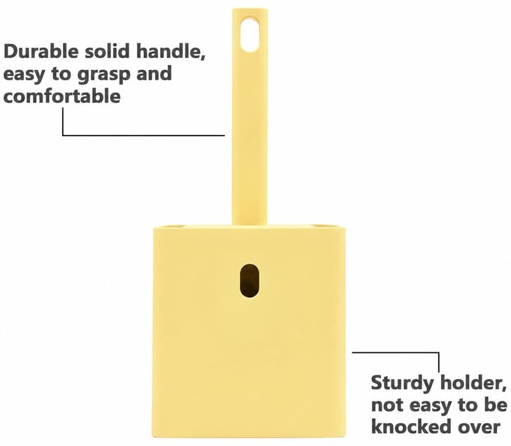 2 in 1 Cat Litter Scoop with Holder Stand Cat Stuff Cat Scooper for Litter Box Cat Accessories Cat Supplies Kitty Yellow - color: L-Yello