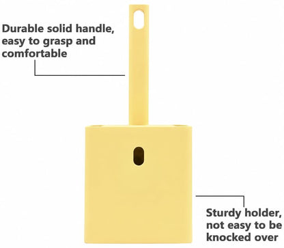2 in 1 Cat Litter Scoop with Holder Stand Cat Stuff Cat Scooper for Litter Box Cat Accessories Cat Supplies Kitty Yellow - color: L-Yello