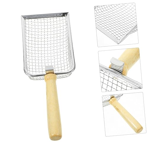 POPETPOP Cat Litter Scoop with Long Handle Reusable Reptile Waste Shovel Ergonomic Grip for Easy Cleanup for Cats and Reptiles Non Stick Design