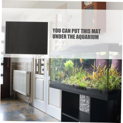 GANAZONO 2pcs Thickened Nonslip Fish Tank Mat Fish Tank Cushioning Pad for Reptile Terrarium Bottom Mat for Aquarium Leveling and Heat Preservation