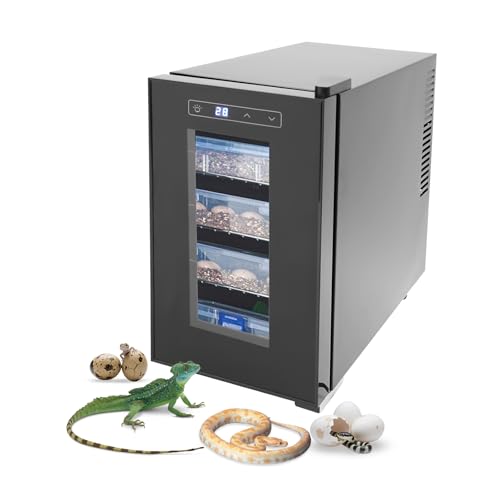 Reptile Incubator, 23L Cabinet Incubators for Hatching Eggs Scientific Lab Incubator Reptile Egg Incubator for Hatching Chicks 50-104°f Precise Temperature Control Cooling and Heating