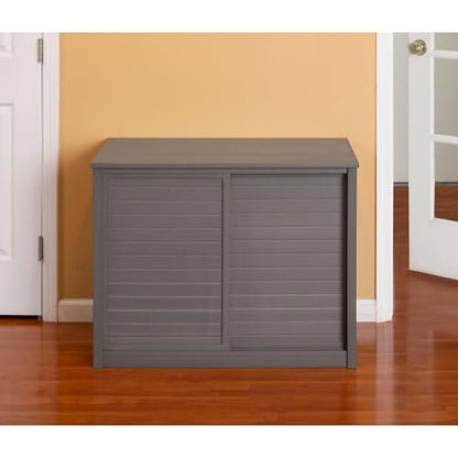 New Age Pet ECOFLEX Two Medium Reptile Enclosures with Matching Stacker and Cabinet Stand Set in Grey - color: Grey, size: Medium