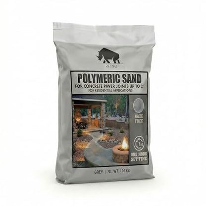 Rhino Power Bond Plus - Polymeric Sand for Pavers and Stone Joints up to a Maximum of 2 inches. (10 Pound, Slate Gray) - color: Slate Gray, size: 10 Pound