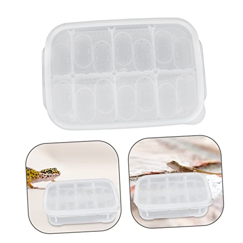 SUPVOX 14 Grids Professional Egg Incubator for Snakes Geckos and Lizards Breeding Box for Turtle and Lizard Eggs - color: White
