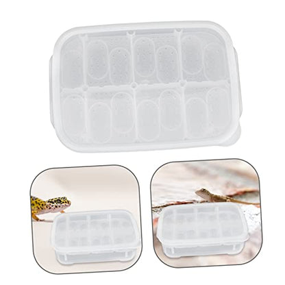 SUPVOX 14 Grids Professional Egg Incubator for Snakes Geckos and Lizards Breeding Box for Turtle and Lizard Eggs - color: White