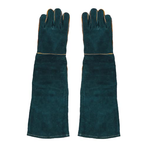 Animal Handling AntiBite Gloves for Dog Training Reptile Snake Handlers ScratchProof Bite Resistant Gloves with Reinforced Palm and Cotton Lining (L) - size: L