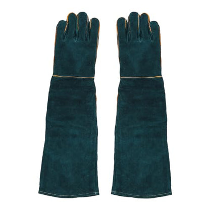 Animal Handling AntiBite Gloves for Dog Training Reptile Snake Handlers ScratchProof Bite Resistant Gloves with Reinforced Palm and Cotton Lining (L) - size: L