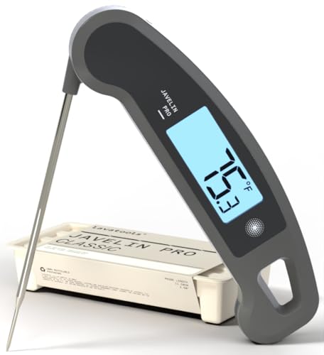 Lavatools Javelin® PRO Classic Ultra-Fast 2-Second Professional Digital Instant Read Meat Thermometer for Grill and Cooking, Auto-Rotating Backlit Display, IP65 Water Resistant, NSF Certified – Sesame - color: Sesame