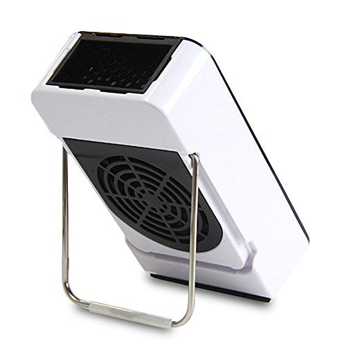 Safety Energy-saving Heater Mini Portable Electric Fan Heater Air Warmer | for Room Office Desktop Black - color: Black