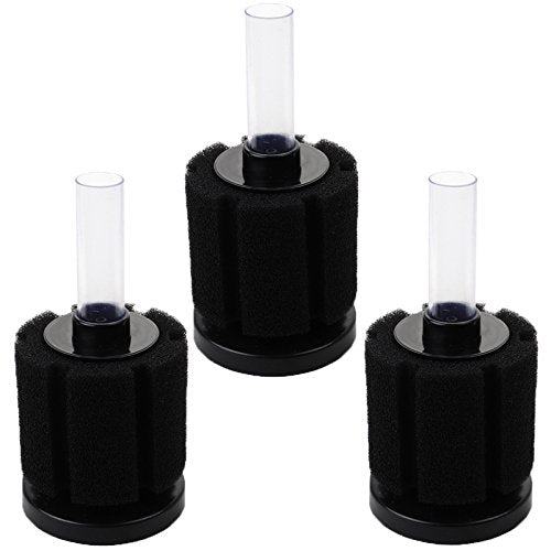 AQUANEAT Aquarium Bio Sponge Filter Breeding Fry Betta Shrimp Nano Fish Tank,3pcs (Middle up to 20Gal) - size: Middle up to 20Gal