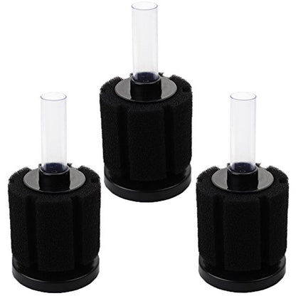 AQUANEAT Aquarium Bio Sponge Filter Breeding Fry Betta Shrimp Nano Fish Tank,3pcs (Middle up to 20Gal) - size: Middle up to 20Gal