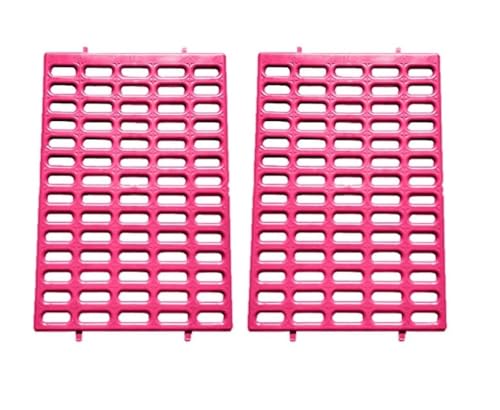Saguaro Acres Rabbit and Small Animal Cage Resting Mat for Wire Floored Cages 2 Pack (Pink) - color: Pink