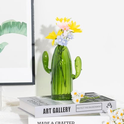 XXXFLOWER Cactus Plant Propagation Station 1 Cactus Vase Terrarium Jars | Desk Plant Cuttings Plant Holders Unique Glass Flower Vase for Hydroponics Plants for Plant Lovers Home Garden Decor - size: 1PC Cactus Vase