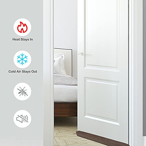 42" Weighted Draft Stopper for Bottom of Doors and Windows, Heavy Duty Sound Proof Door Draft Guard Door Soundproofing Under Door Noise/Air/Wind Blocker, 2.4Lbs - size: 42"