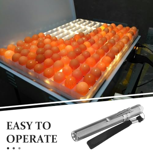 VOSAREA Led Egg Candler Portable Incubator Egg Tester Light for Chicken Duck Bird Eggs Embryo Development Monitoring Cold Light Inspection Tool