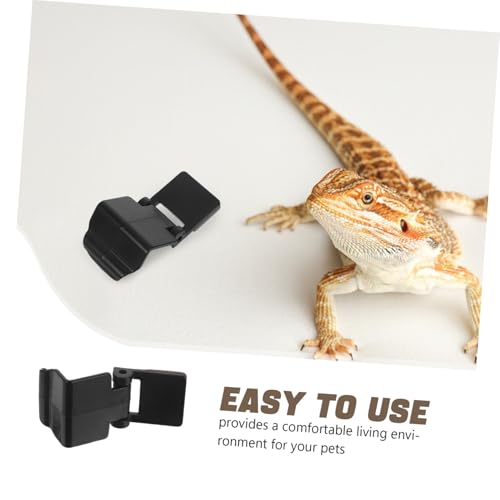 6pcs Escape Reptile Terrarium Lock Clips Durable Turtle Tank Buckle Clips for Secure Lid Closure Easy to Install for Aquariums and Reptile Enclosures