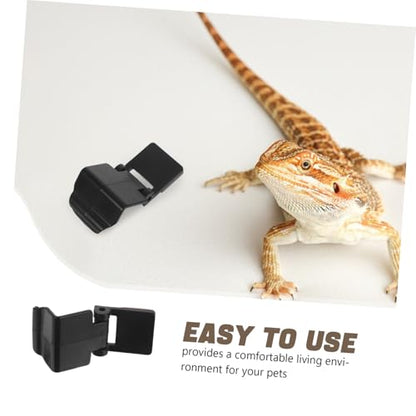 6pcs Escape Reptile Terrarium Lock Clips Durable Turtle Tank Buckle Clips for Secure Lid Closure Easy to Install for Aquariums and Reptile Enclosures
