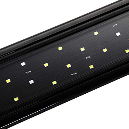 AQUANEAT LED Aquarium Light Full Spectrum 12 Inch Fish Tank Light Fresh Water - size: 11"-14"
