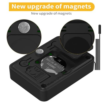 4-Pack Mini Thermometer Hygrometer with External Temperature Probe, Magnet | External probe measures temperature only; built-in sensor tracks humidity, with batteries included for all four units. - style: with probe