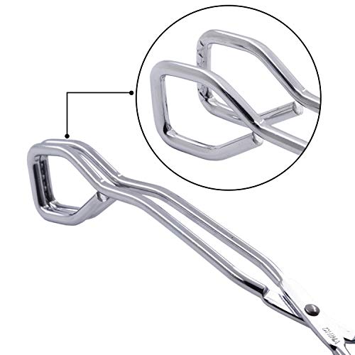 HINMAY Kitchen Scissor Tongs 11" Stainless Steel Cooking Tongs, Set of 2 - size: 11''