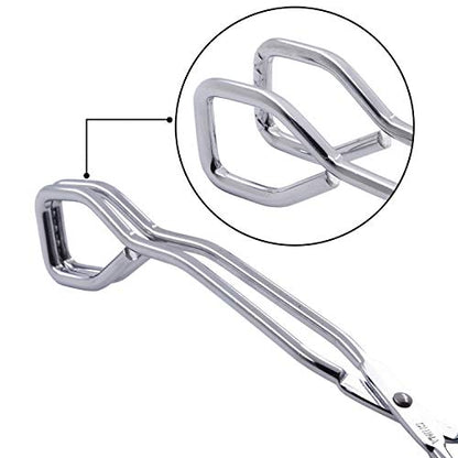 HINMAY Kitchen Scissor Tongs 11" Stainless Steel Cooking Tongs, Set of 2 - size: 11''