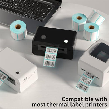 OausTect Thermal Labels 2.25 x 1.25 Barcode Labels Thermal Printer Labels for UPC, Self-Adhesive Address Shipping Thermal Label Stickers（18 Rolls 1000 Labels/Roll) - size: 2.25" x 1.25" | Blue, style: 18 Rolls
