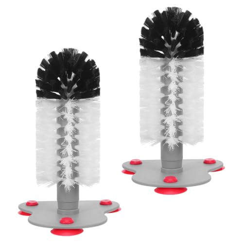 Turtle Brush Convenient Storage 2pcs with Suction Cup Abs Material Turtle Scrub Brush for Tank Cleaning and Slip-Resistant Design for Aquarium and Terrarium for Reptile Shell