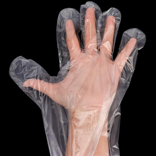 50 Pcs Plastic Long Arm Gloves, 35.4 in Veterinary Insemination Glove | Long Shoulder Length Disposable Gloves for Field Dressing Gutting